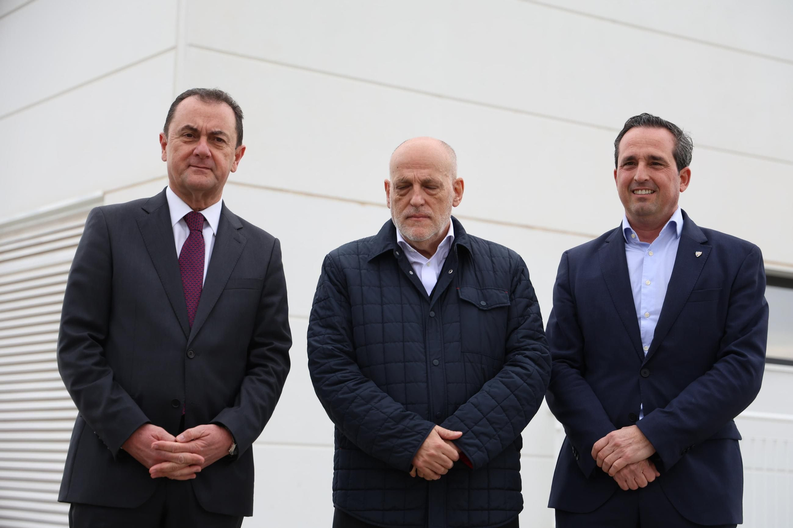 La visita de Javier Tebas a la Ciudad Deportiva del Málaga CF, en fotos