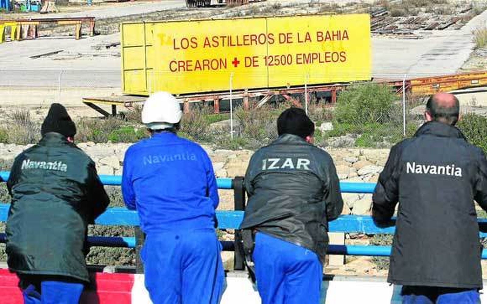 Operarios de Navantia Puerto Real, en una imagen de archivo.