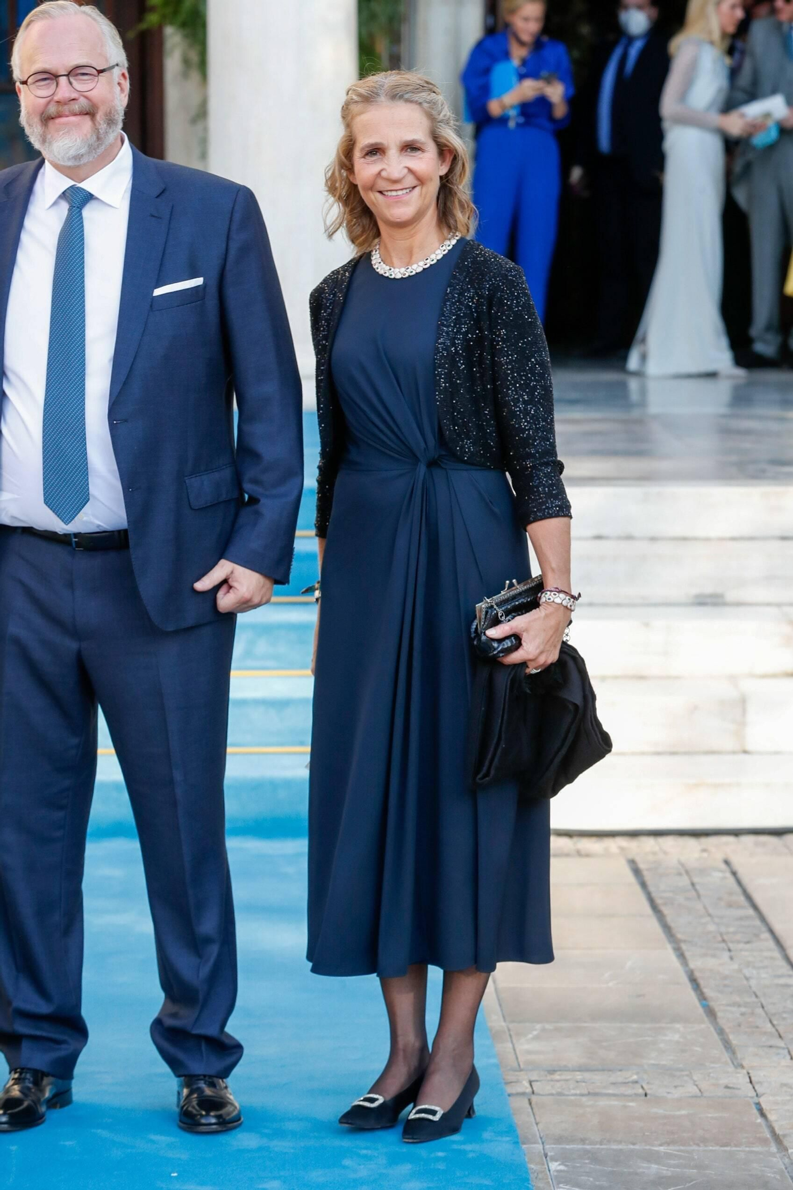 La infanta Elena, a su llegada. La infanta Elena, a su llegada.