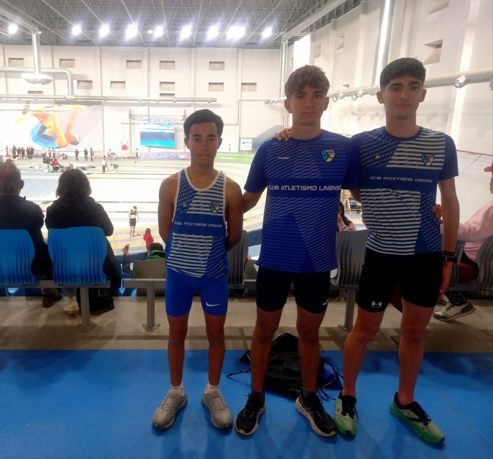 Los tres atletas del CAL.