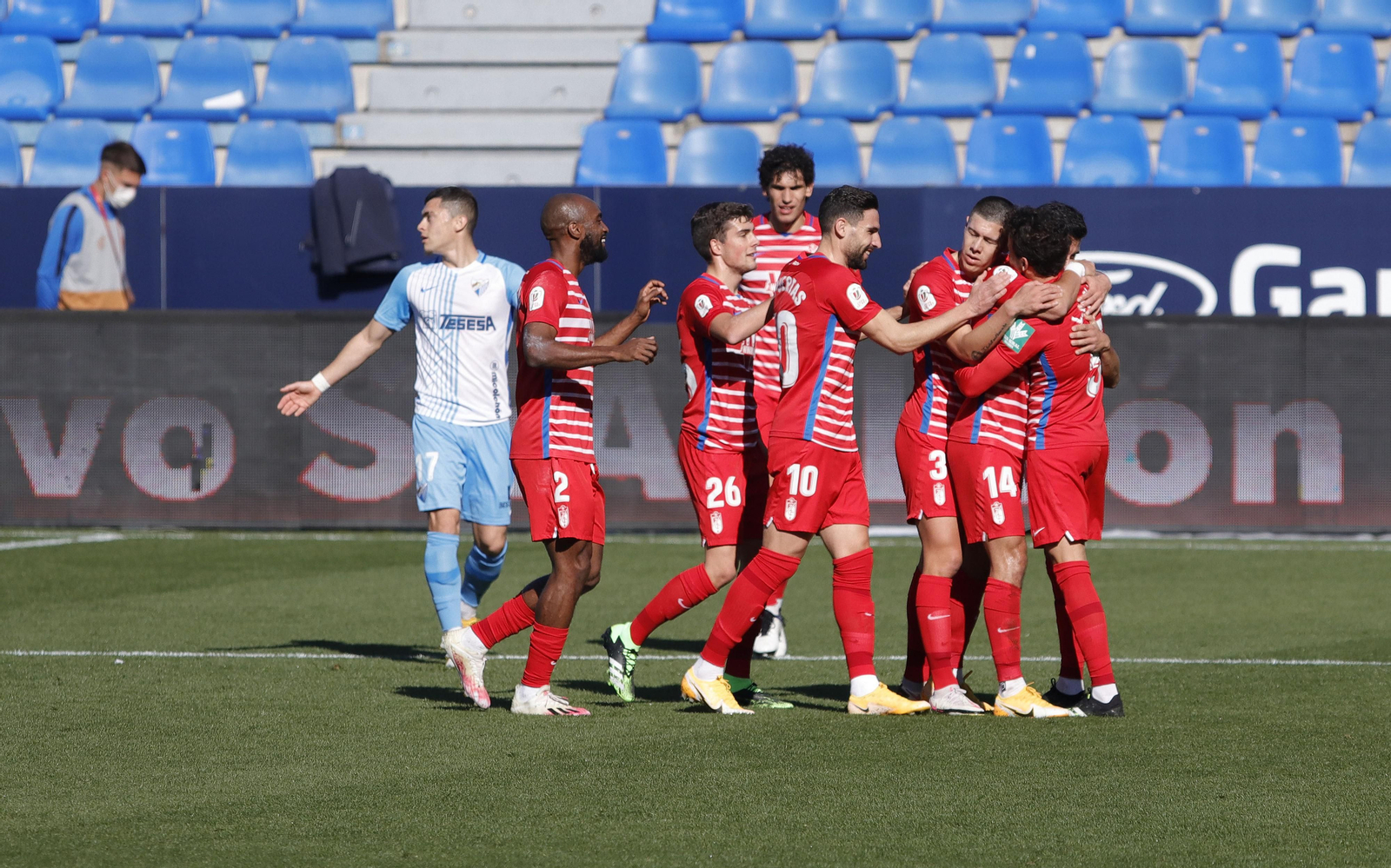 El Málaga CF-Granada, en fotos