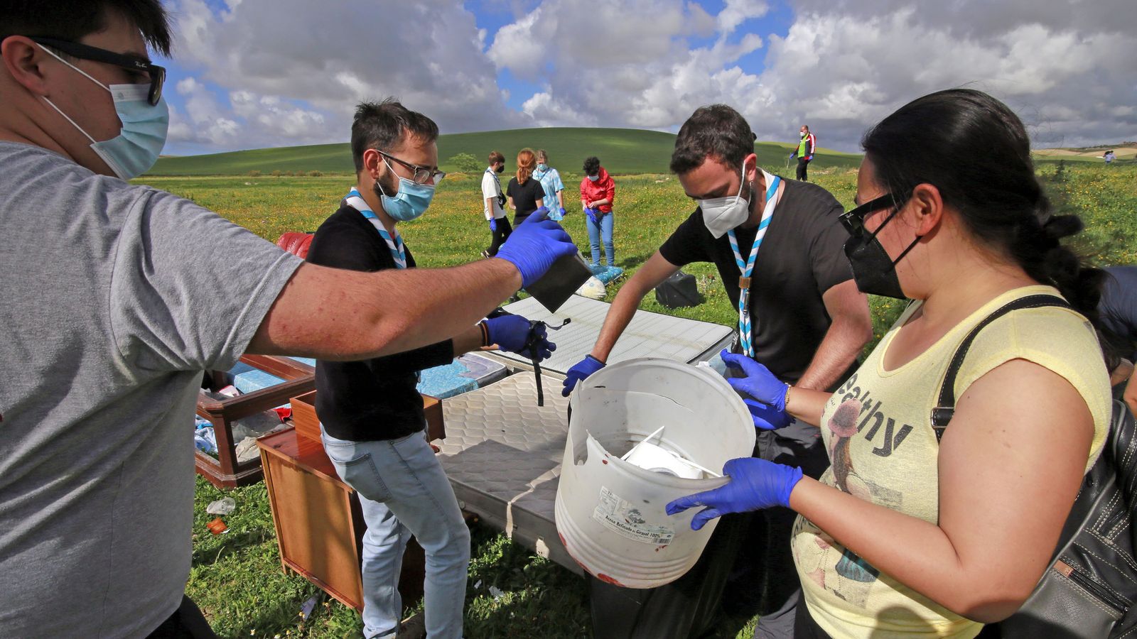 Gran recogida de Zero Waste Jerez con casi 40 voluntarios