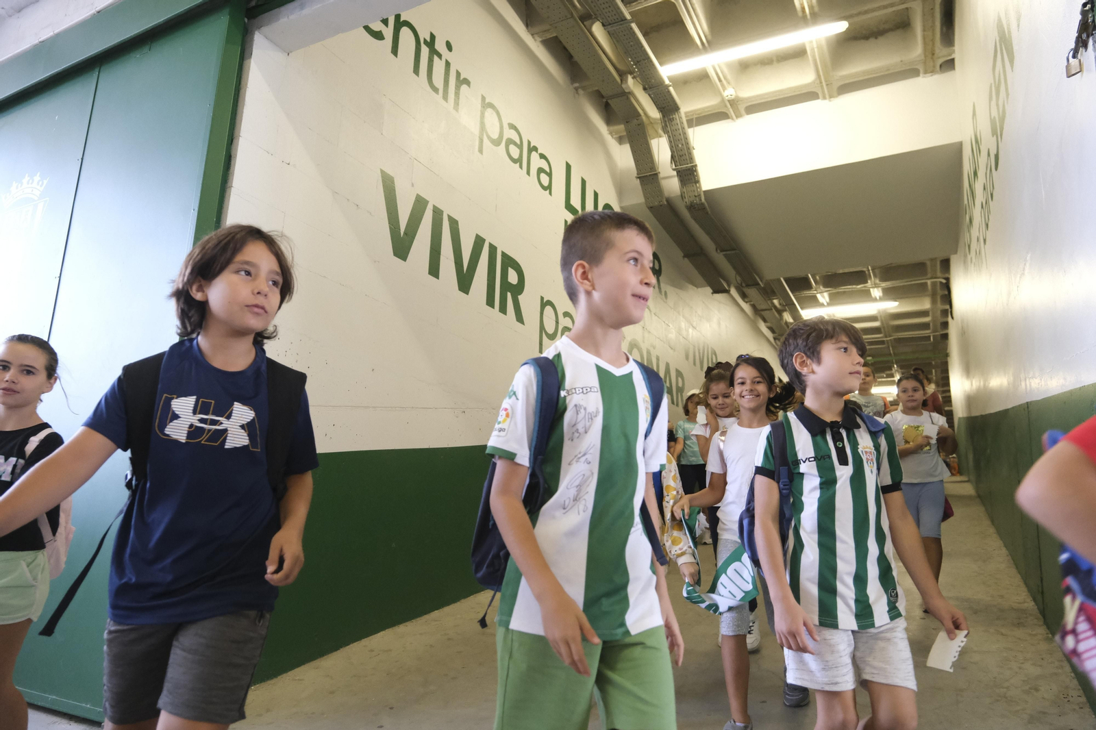 Las mejores imágenes de la primera clase del Aula Blanquiverde del Córdoba CF
