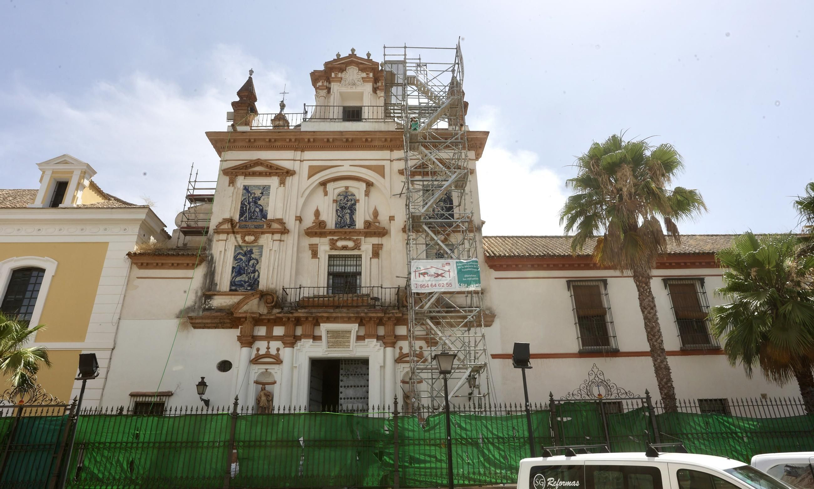 Obras en la Iglesia de La Caridad