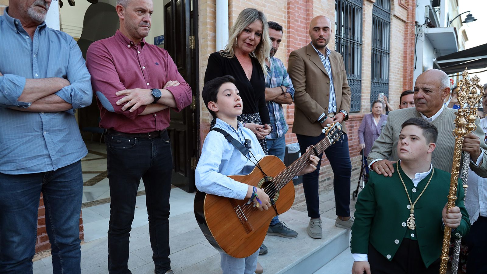 Salida de la Hermandad del Rocío de San Juan del Puerto.