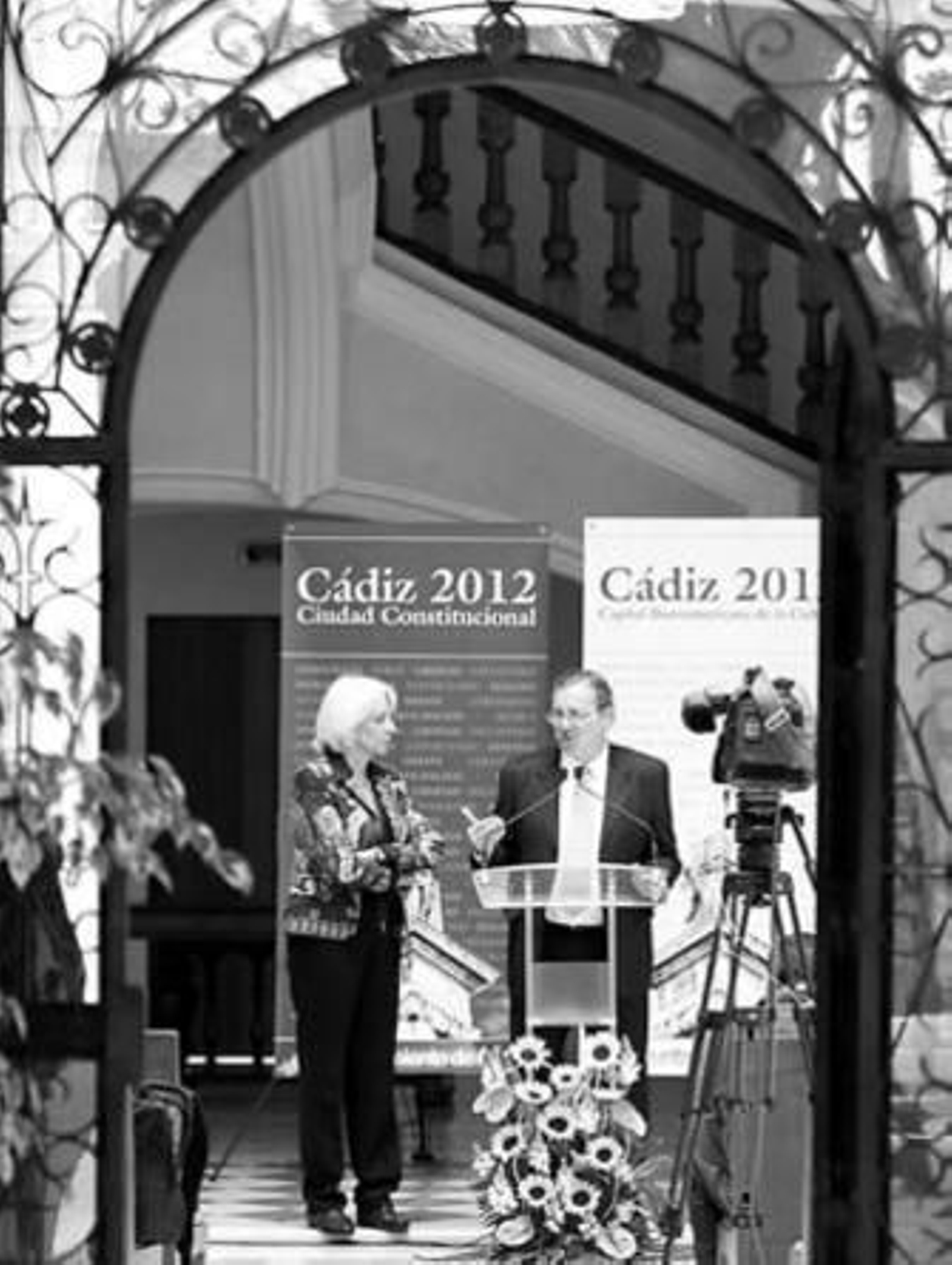 Martínez y Ehlrich en rueda de prensa en el centro Reina Sofía.