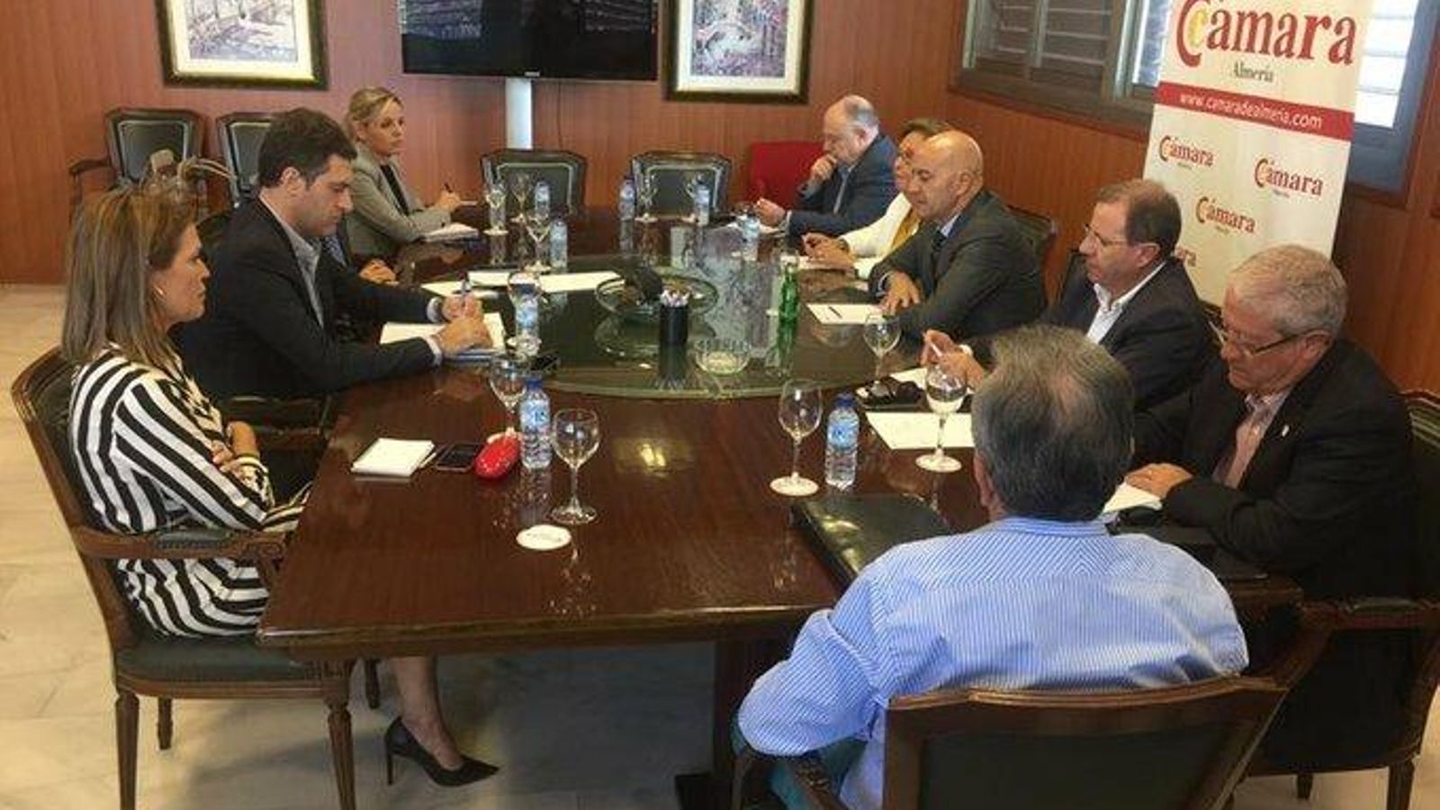 Reunión de los candidatos del PP con la Cámara de Comercio