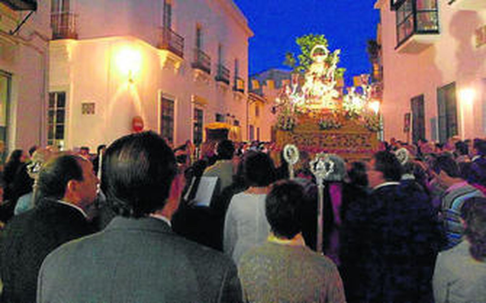 La imagen de la Divina Pastora en su salida procesional.