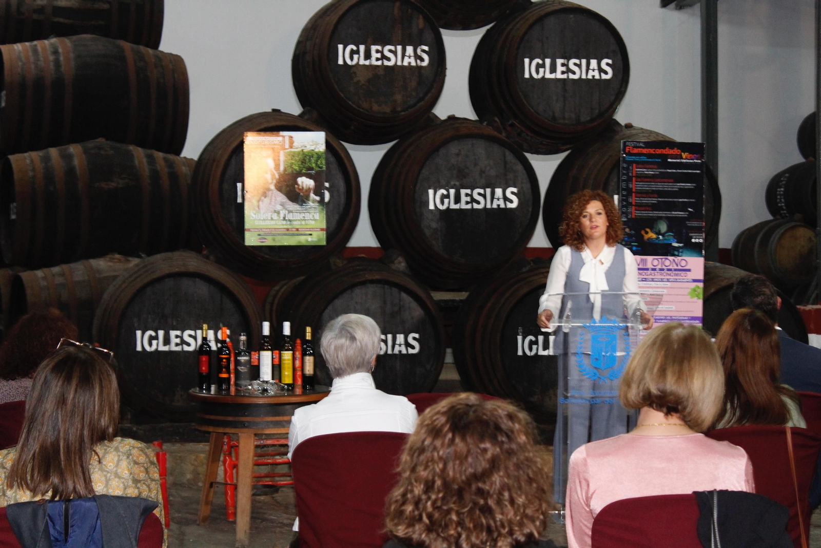 María Eugenia Limón en la presentación del Festival Flamencondado entre Vinos.