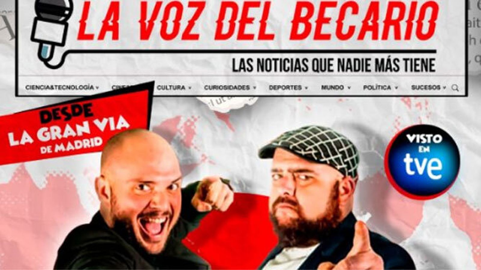 Cartel del espectáculo 'La Voz del Becario'.