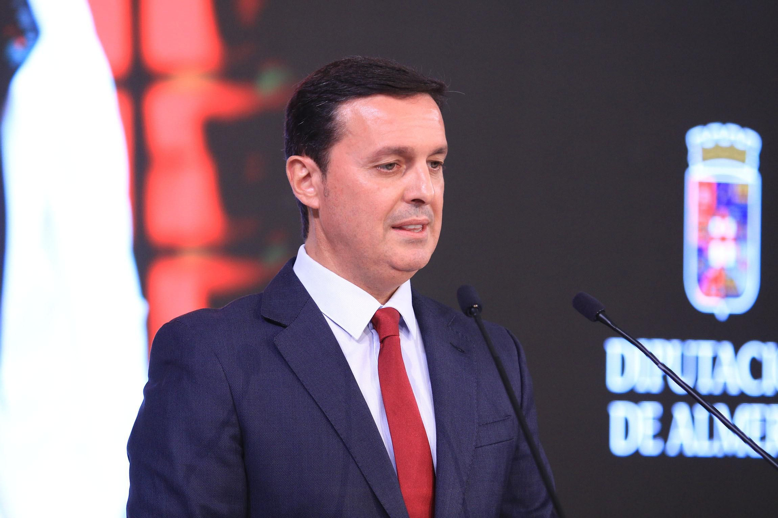 La diputación impone el Escudo de la Provincia a Pedro Caparrós