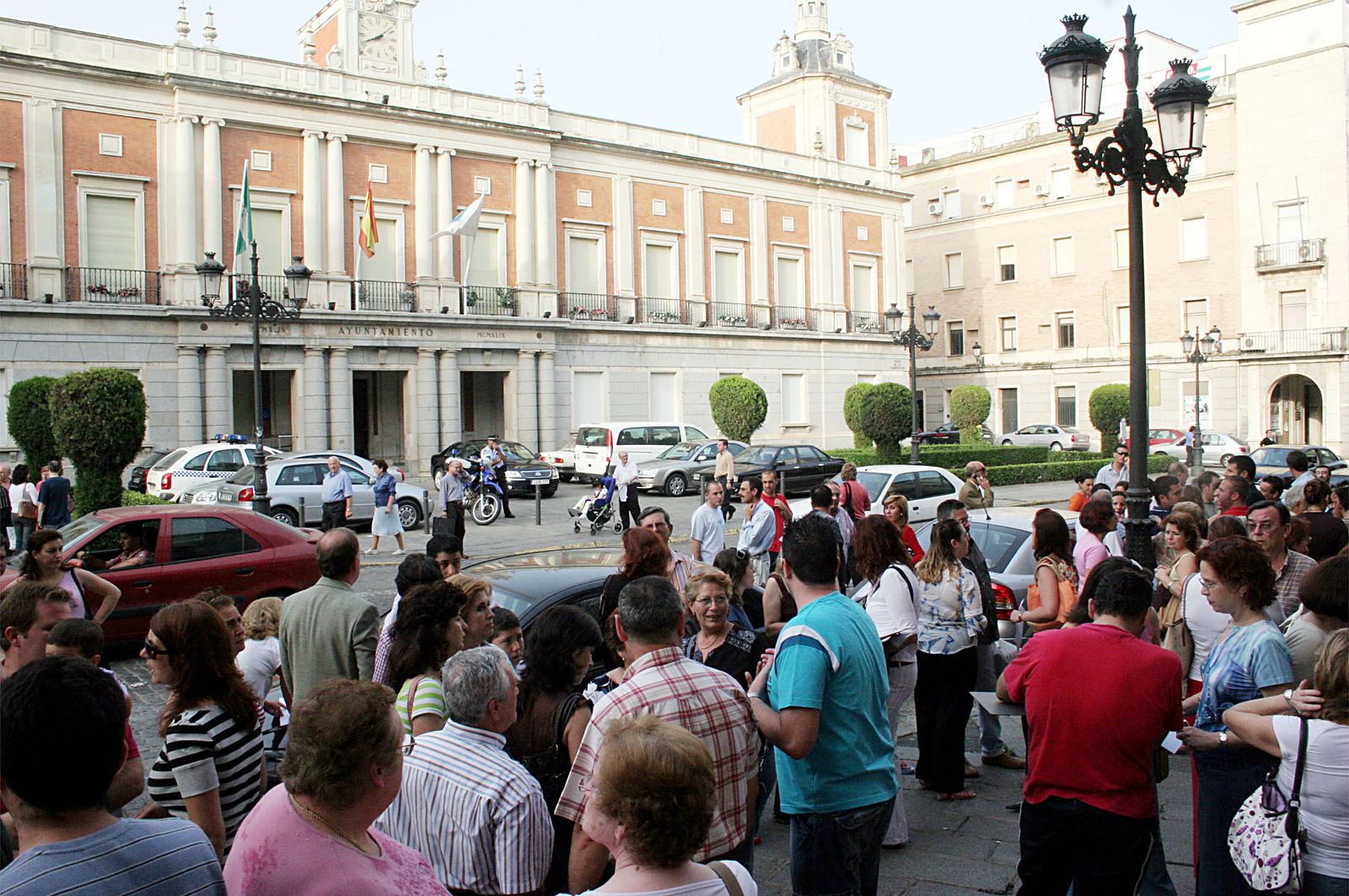 Concentración de los afectados.