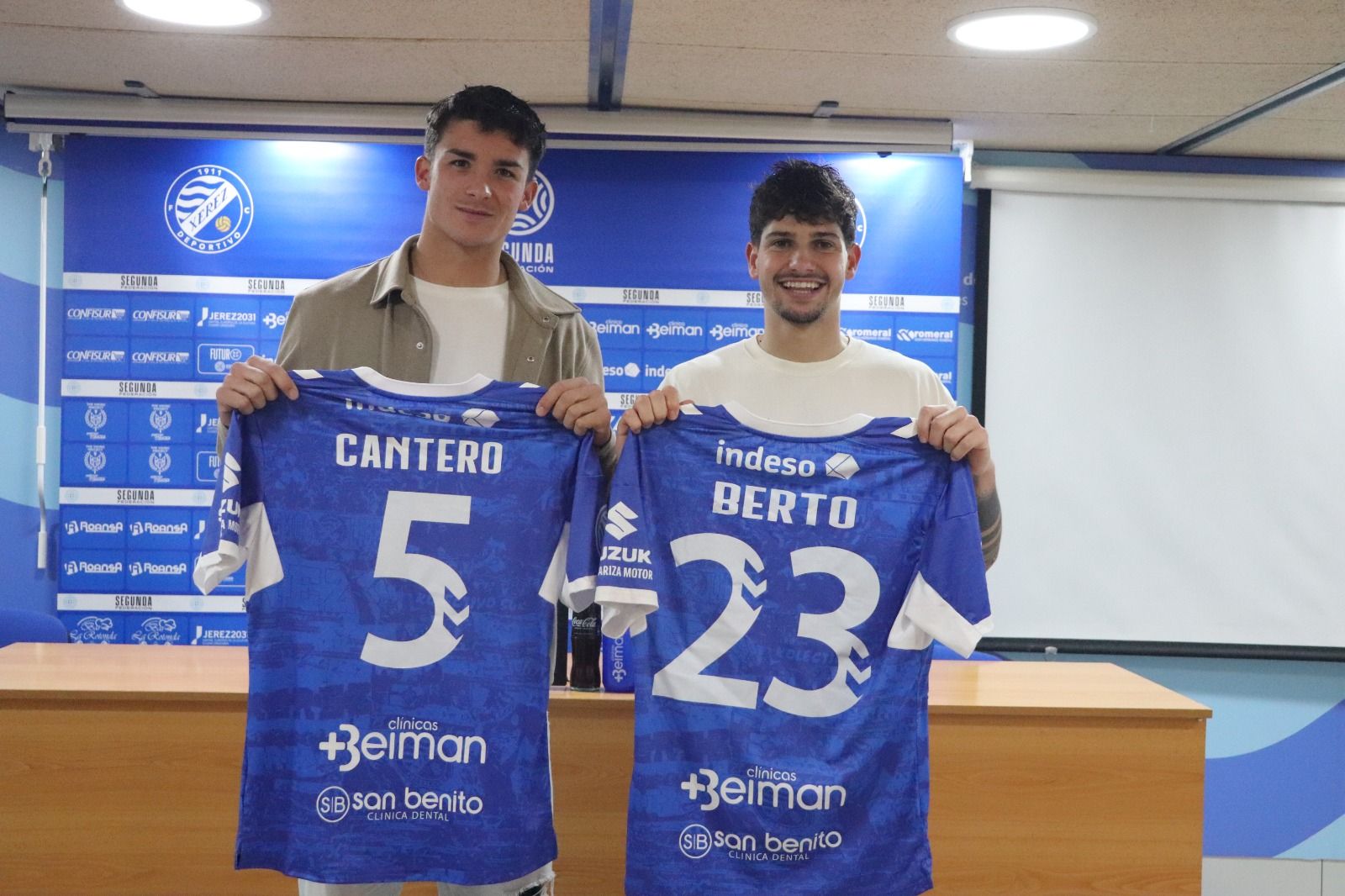 Cantero y Berto, dos de los fichajes del Xerez DFC en el mercado invernal.