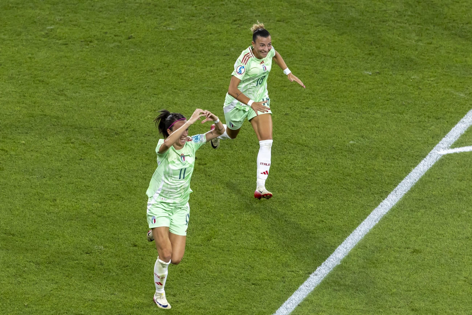 Las imágenes del Inglaterra-Italia