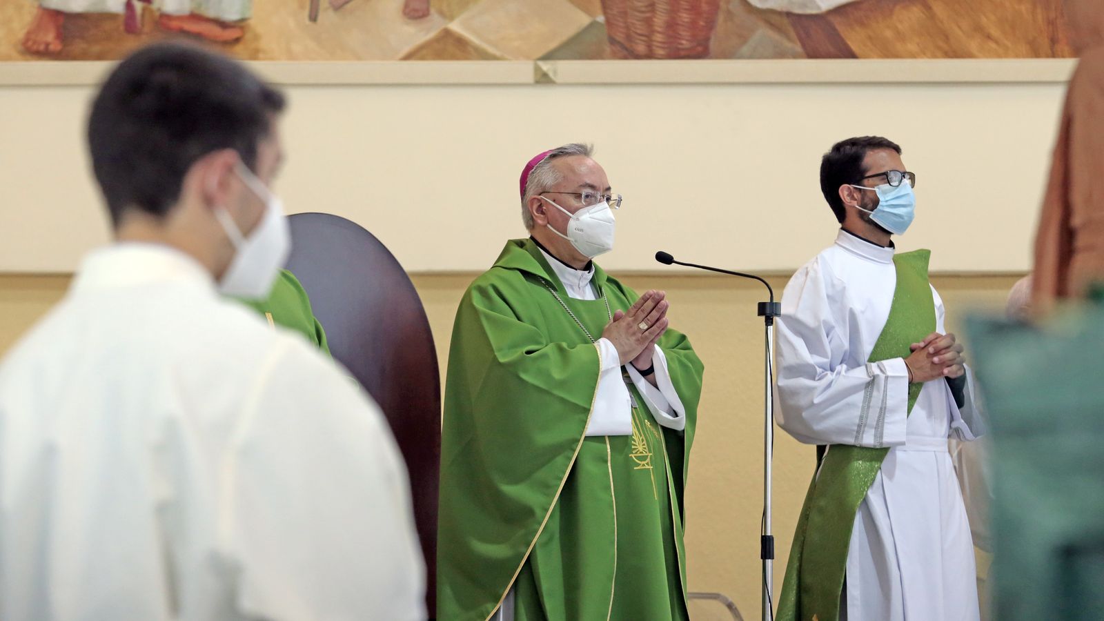 El obispo de Jerez visita San Rafael