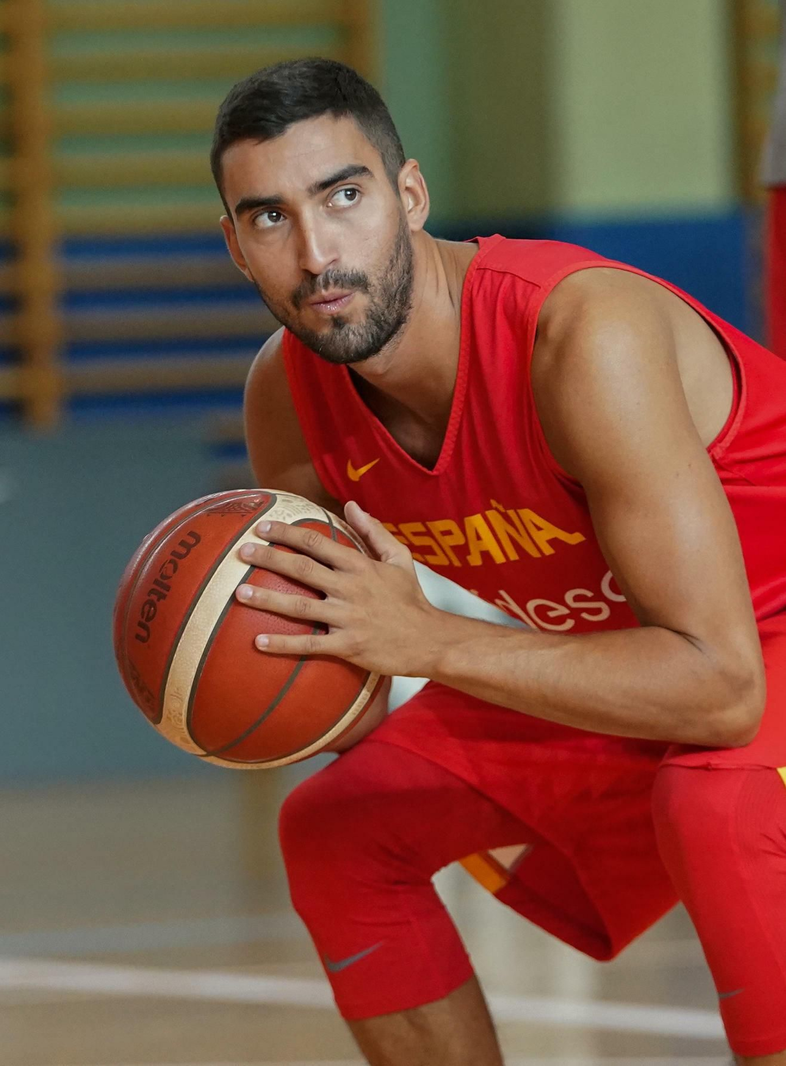 Jaime Fernández, en el entrenamiento de ayer.