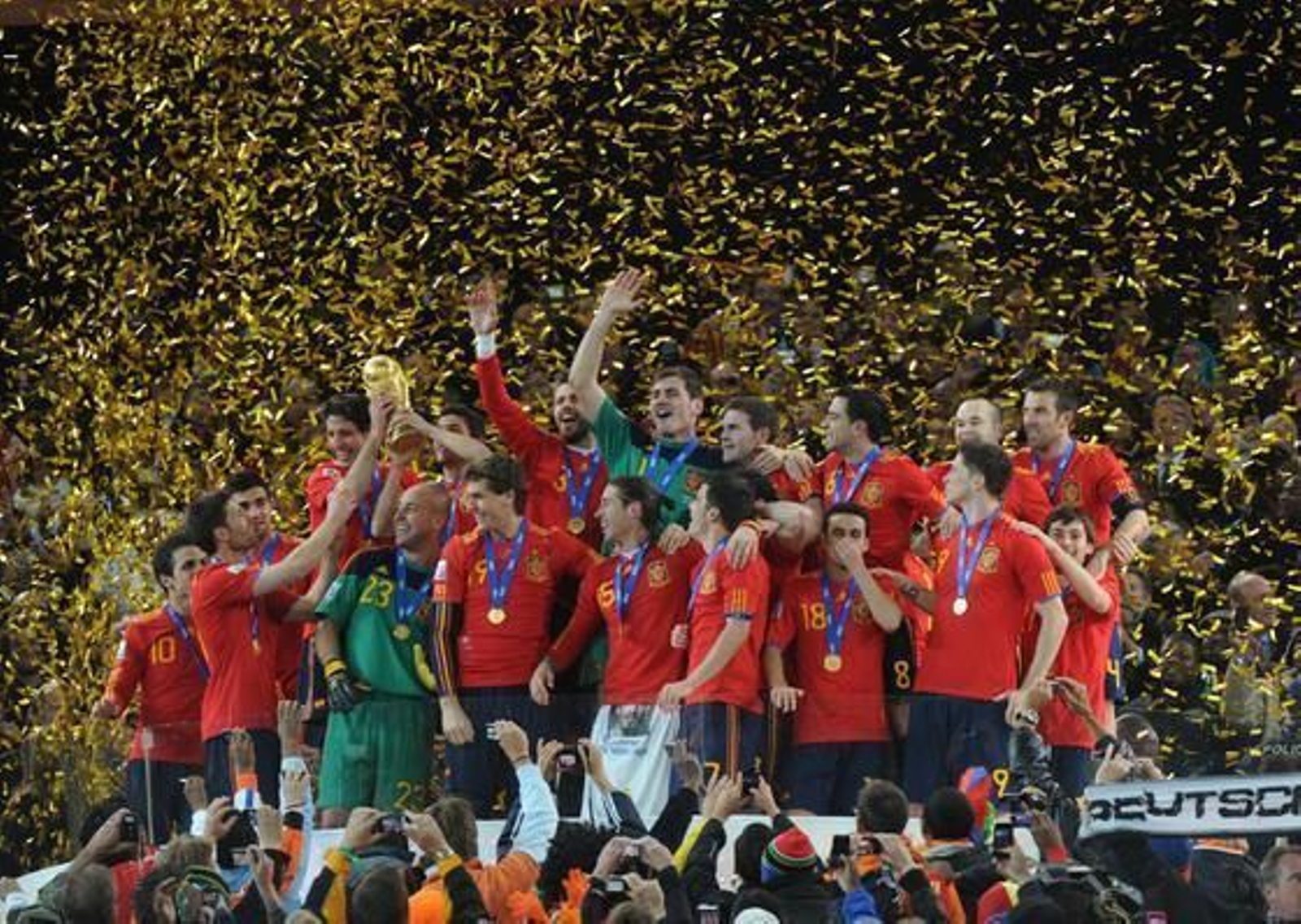 España se corona por primera vez como campeona del mundo tras ganar a Holanda en la prórroga. / AFP