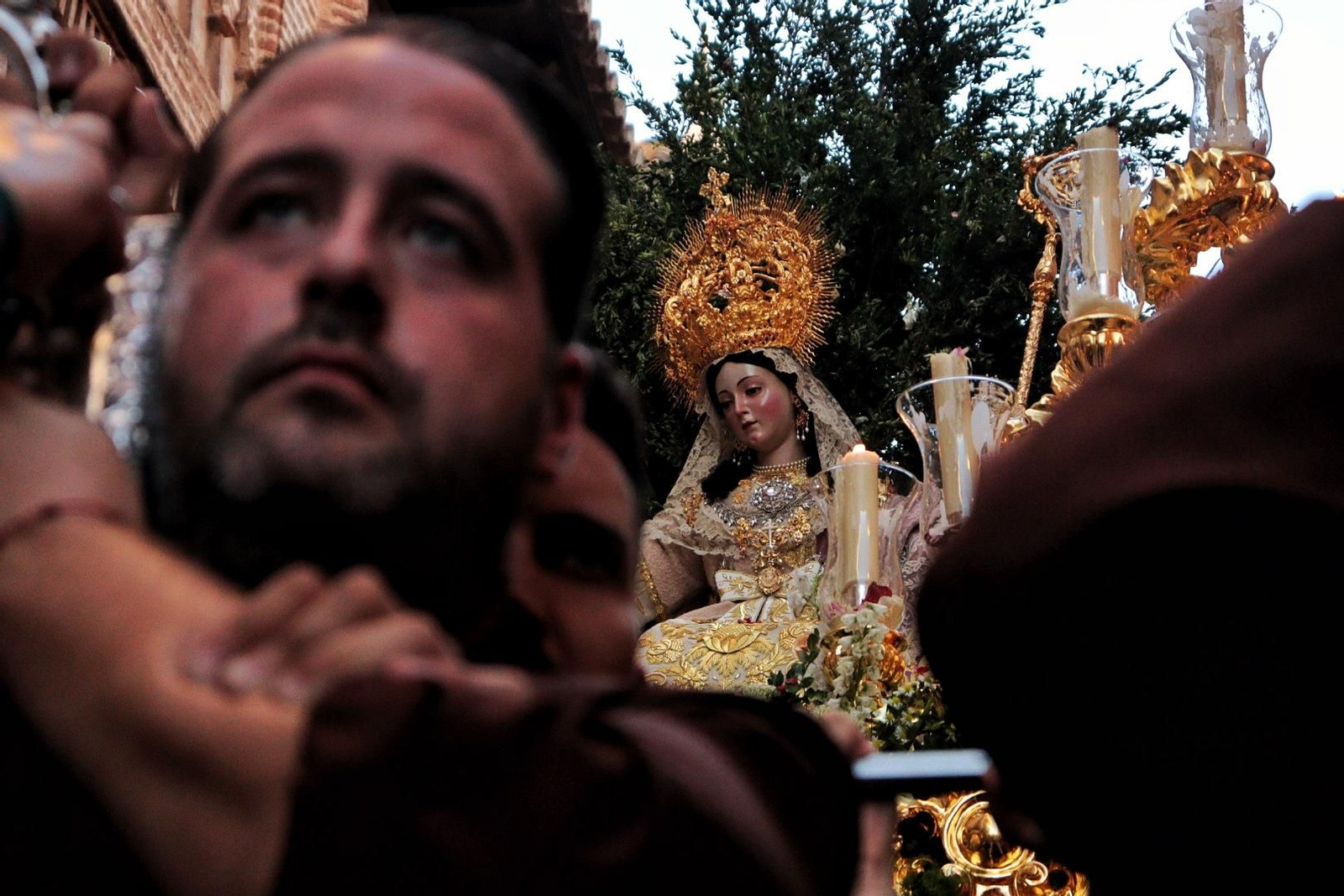 La procesión de la Divina Pastora en Málaga, en fotos
