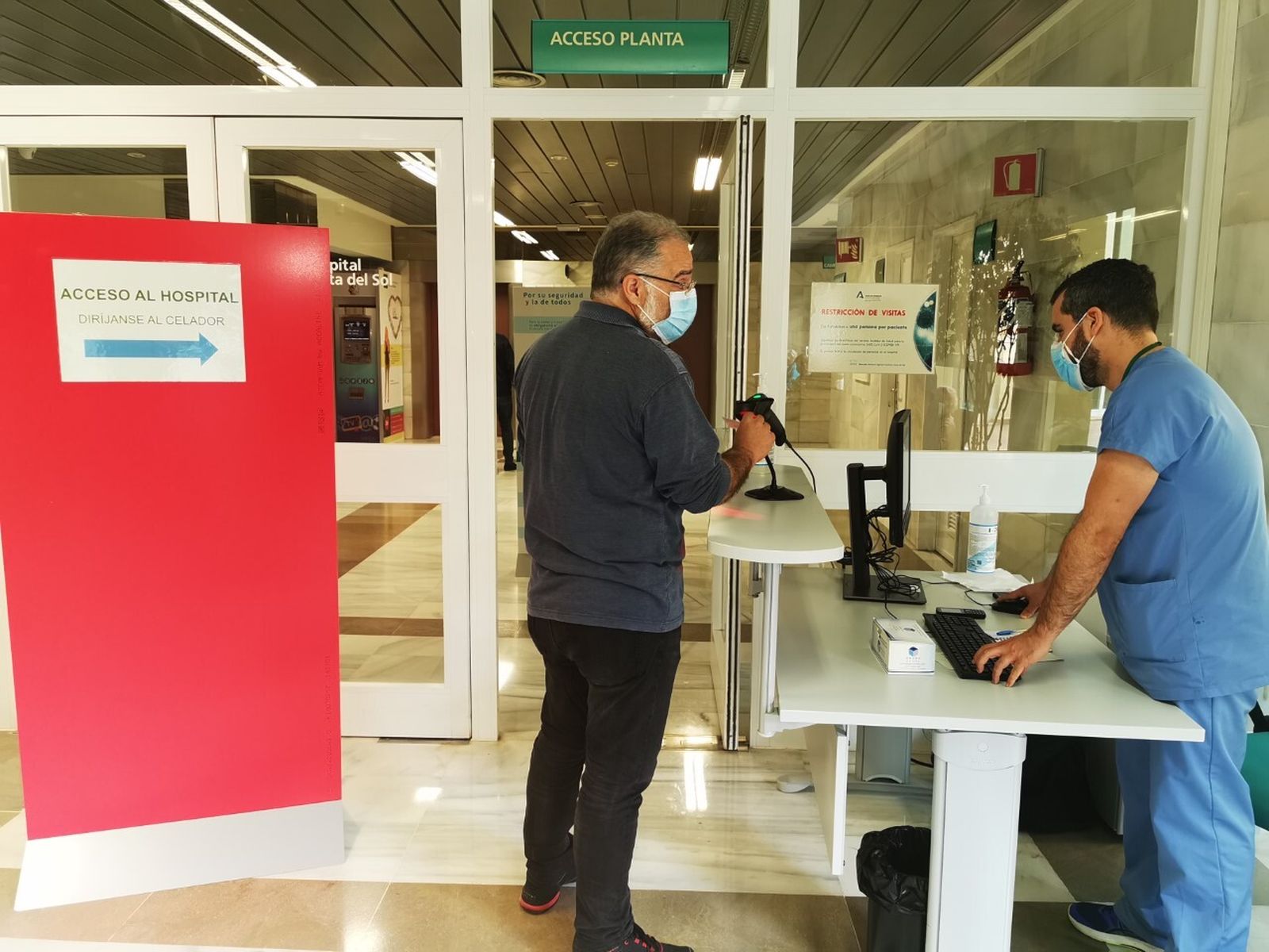 Control de acceso para familiares en el Hospital Costa del Sol
