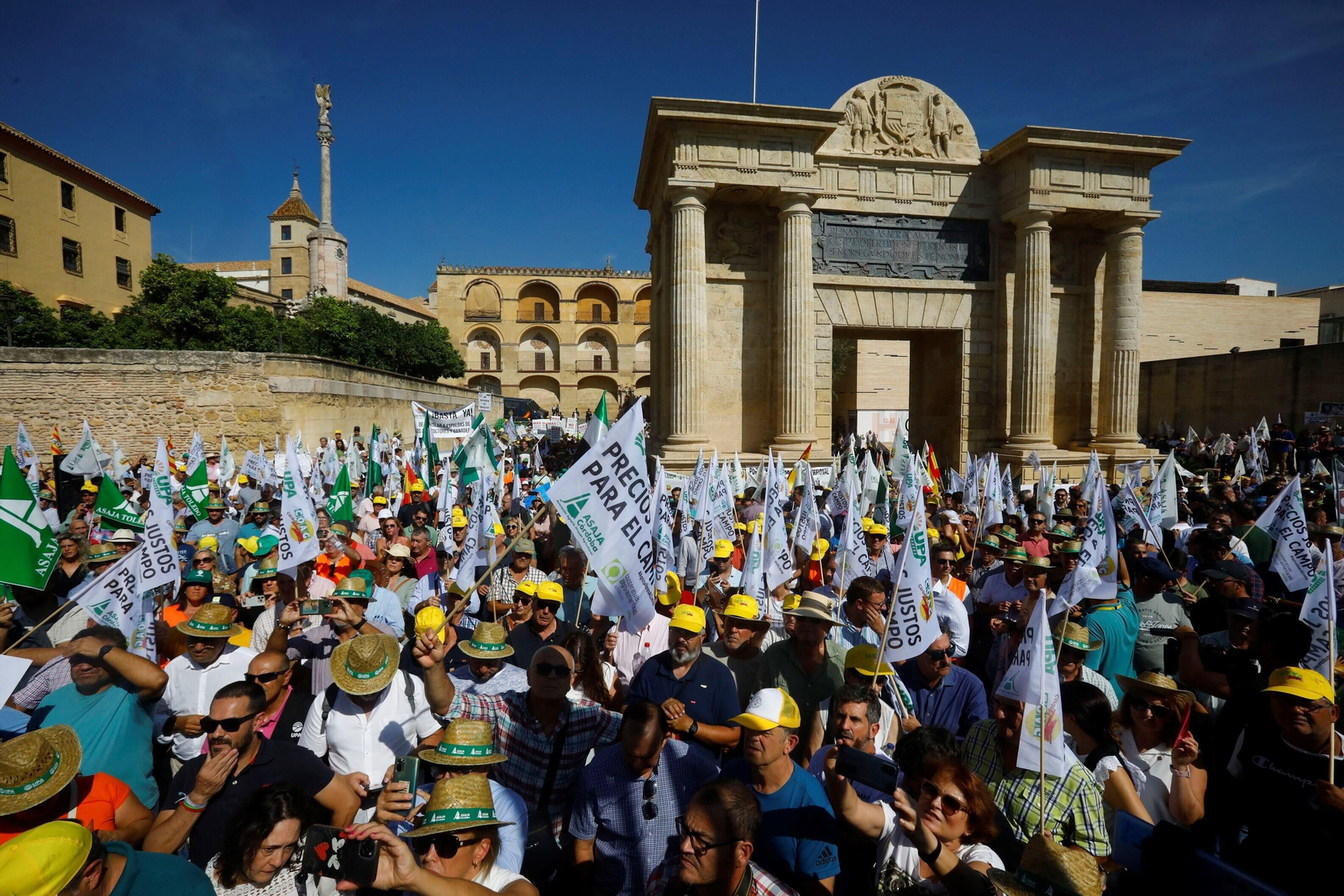 La protesta del sector agrario contra las políticas de la UE en Córdoba, en imágenes