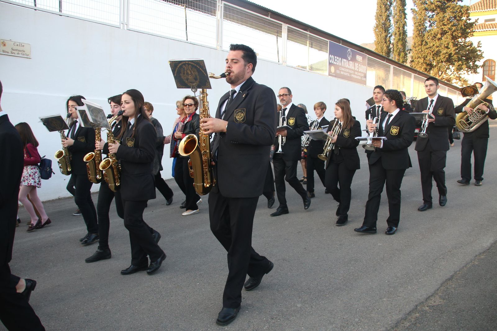 Las imágenes de la Virgen de Gádor en su recorrido a Berja