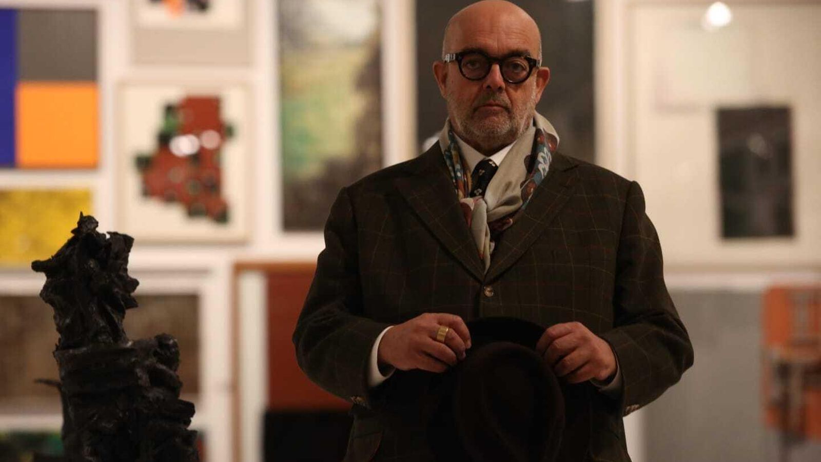 Pedro Cabrita Reis, este martes, en el CAC Málaga.