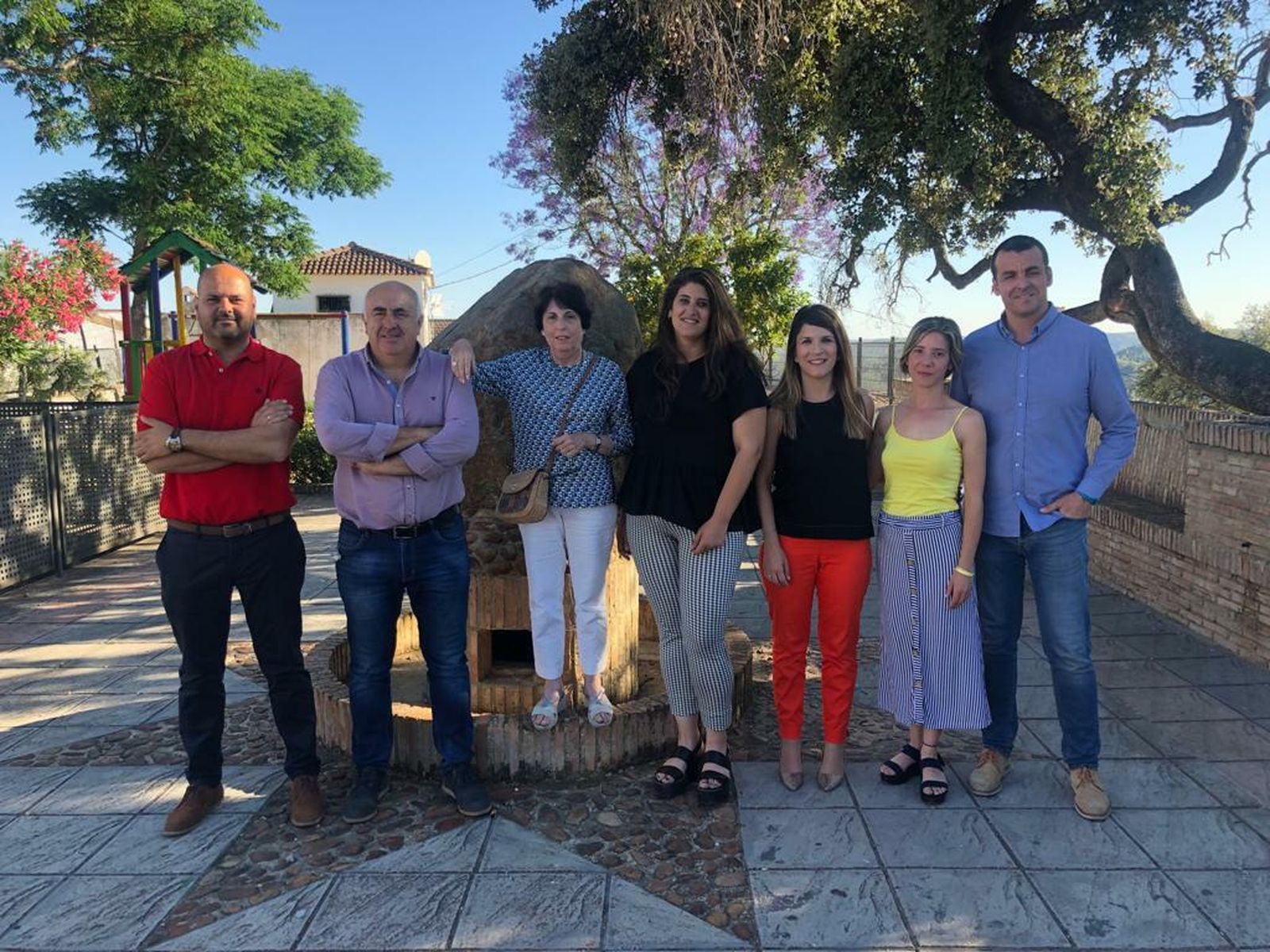 Los siete alcaldes socialistas de la Cuenca Minera.