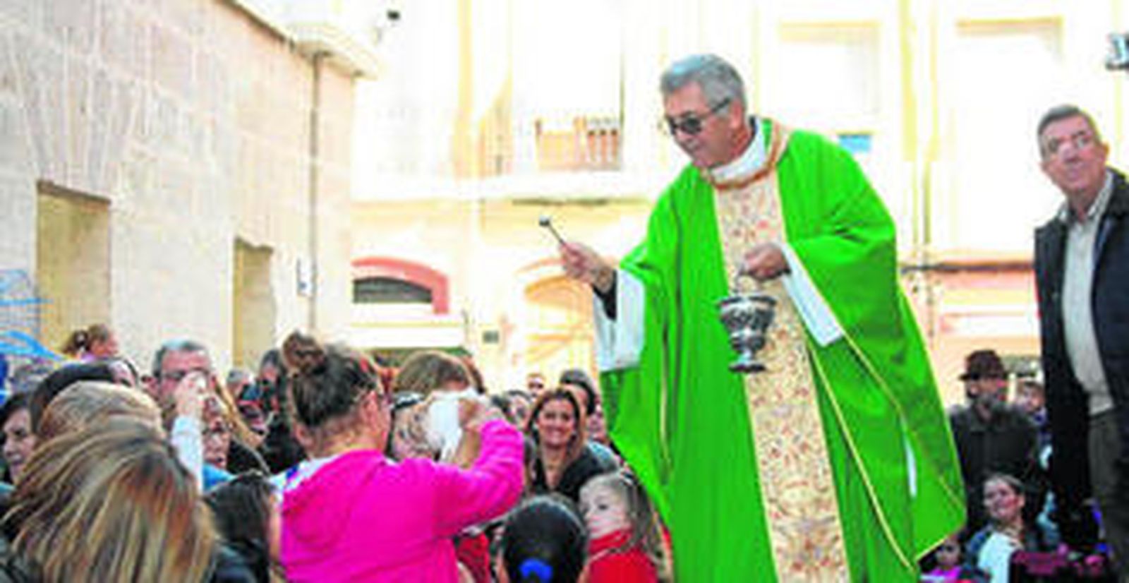 La bendición de animales, una de las citas más simbólicas.