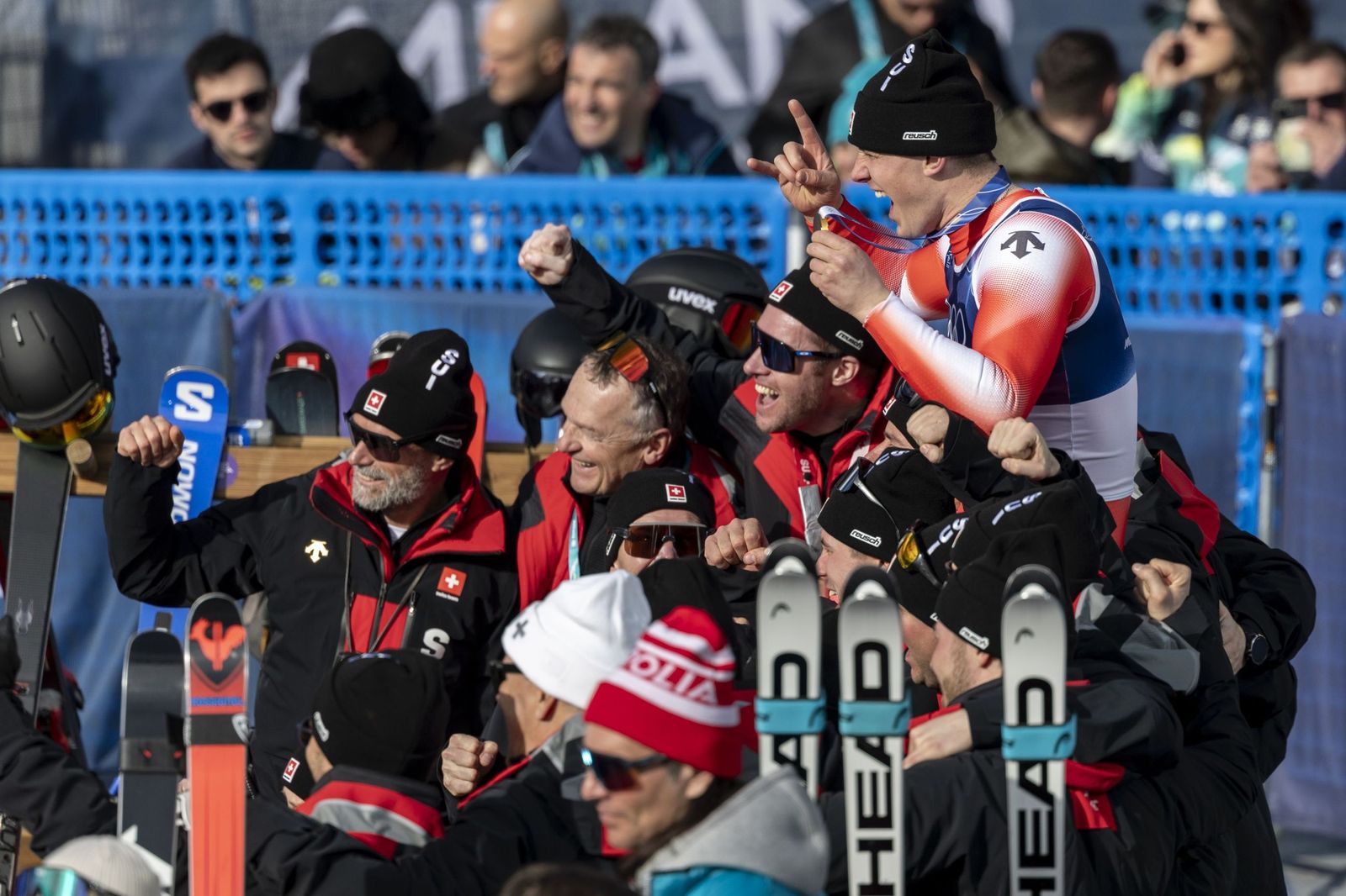 Las espectaculares fotos del descenso masculino en los Juegos Olímpicos de invierno