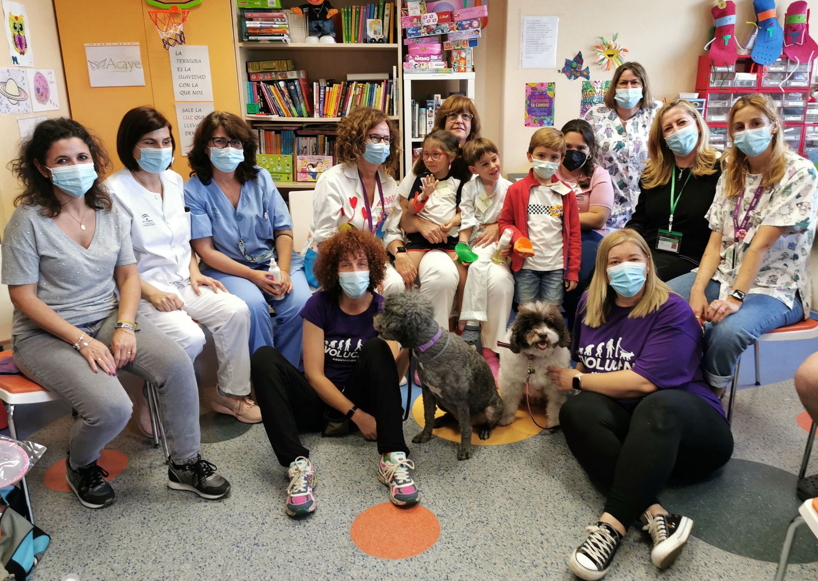 Sesión celebrada en el Aula Hospitalaria de Valme.