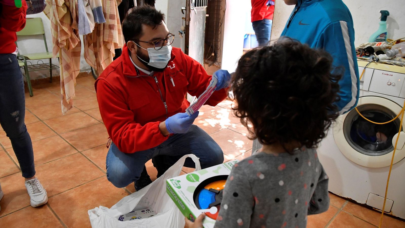 También hubo obsequios para los más pequeños.
