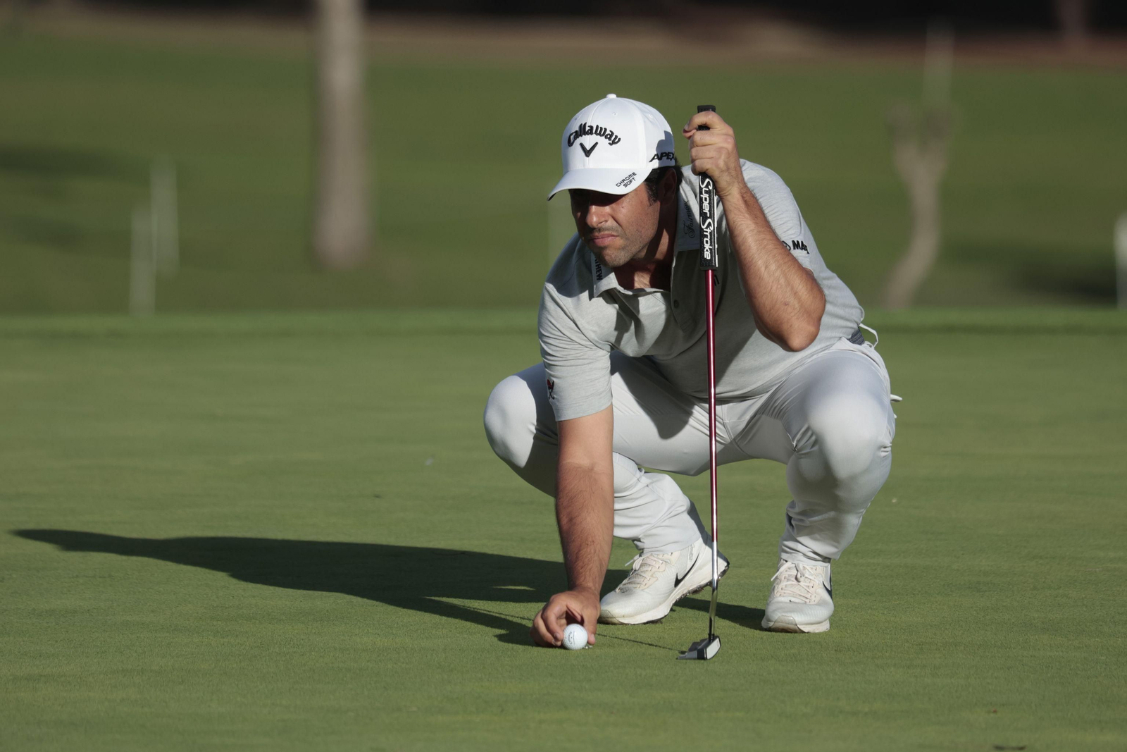 Adrián Otaegui, durante la segunda jornada del Andalucía Masters.