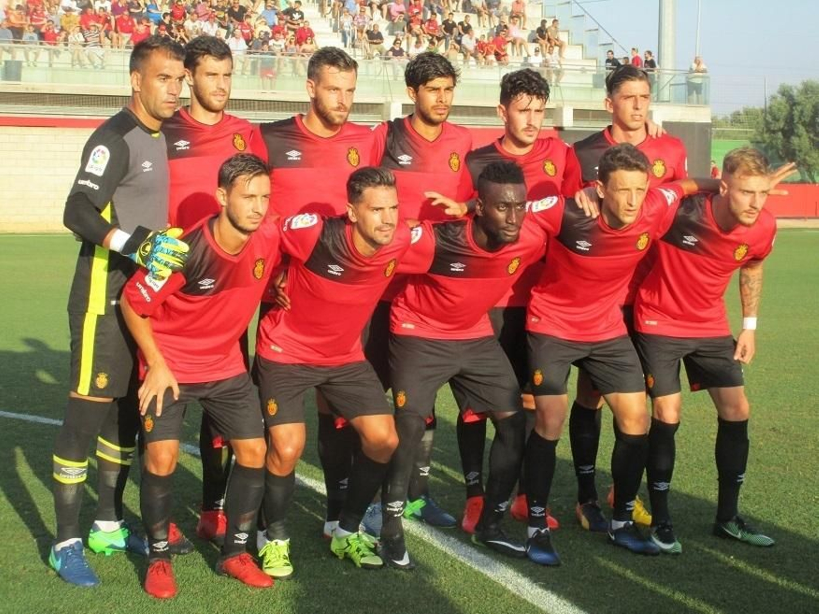 Una formación del Real Mallorca la pasada temporada.
