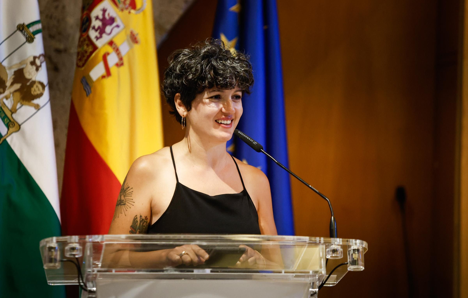 La entrega de los Premios Andalucía de la Crítica en el Palacio de Carlos V de Granada, en imágenes
