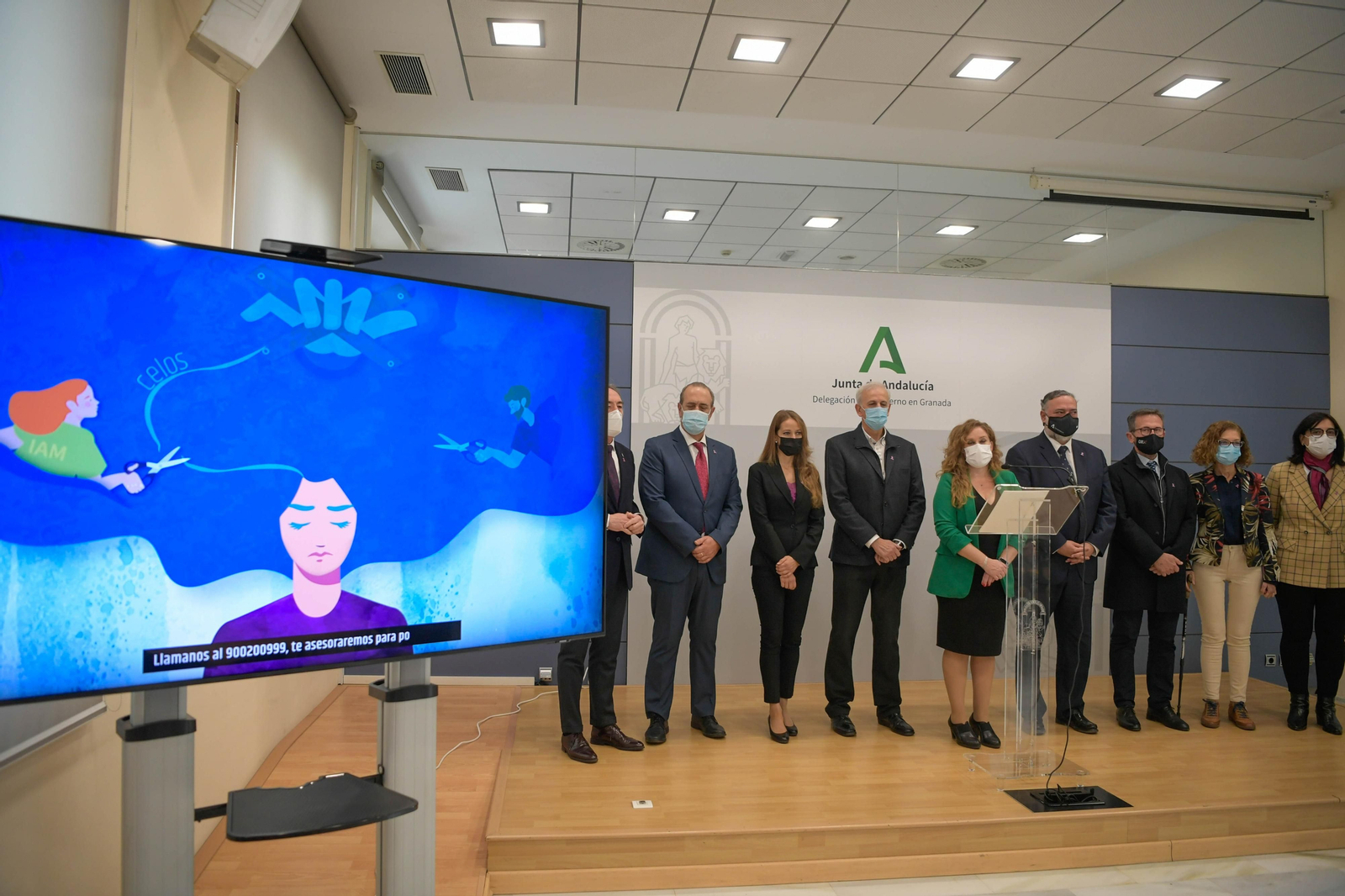 Fotos: las imágenes de la mañana del Día Internacional por la Eliminación de la Violencia Contra las Mujeres en Granada