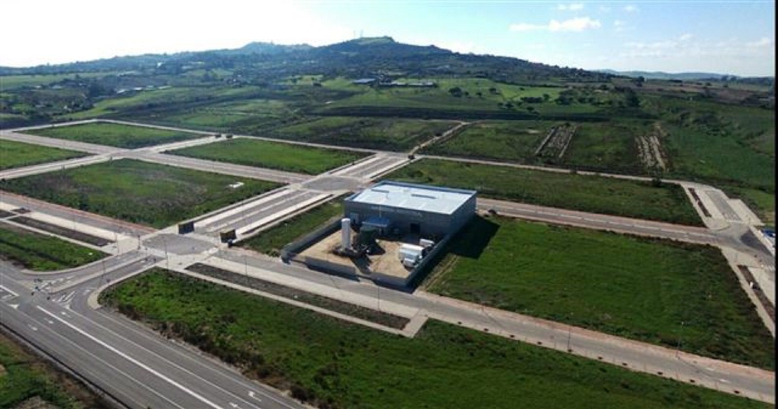 Vista aérea del polígono El Machorro.