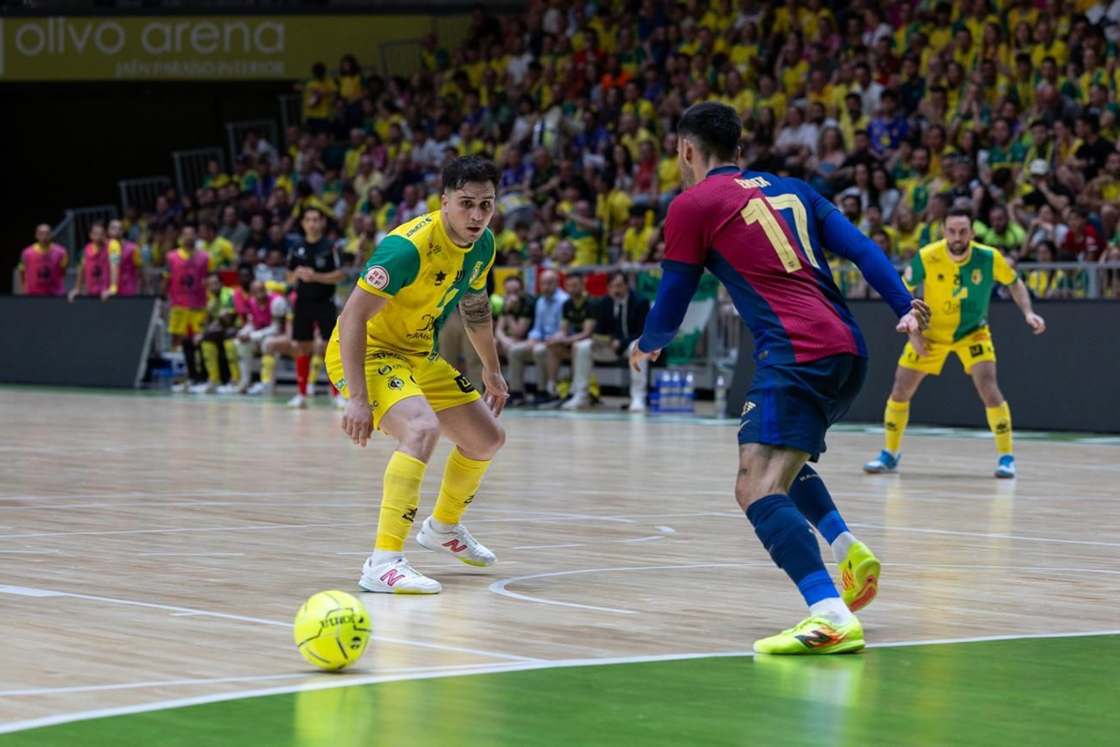 El triunfo del Barça ante el Jaén FS en el Olivo Arena