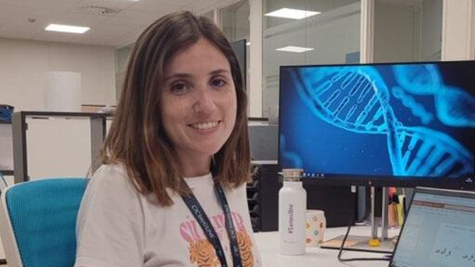 Beatriz Mateos es paciente e investigadora del Centro de Investigación Cooperativa en Biociencias de Vizcaya. Beatriz Mateos es paciente e investigadora del Centro de Investigación Cooperativa en Biociencias de Vizcaya.