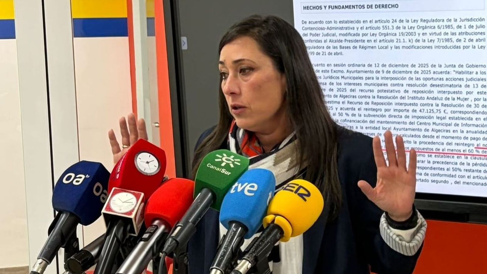 Rocío Arrabal, portavoz municipal del PSOE de Algeciras.