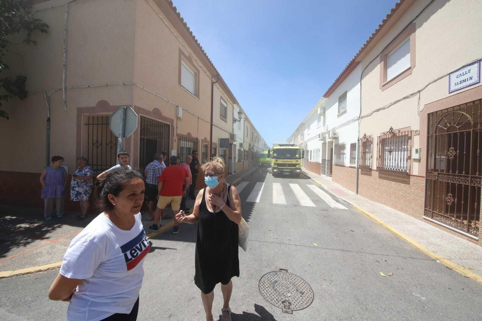 Incendio en una vivienda en Guadalcacín