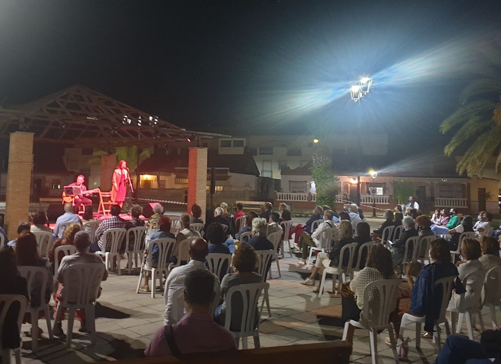 Imagen del concierto de la Bossa Nova en Corrales.