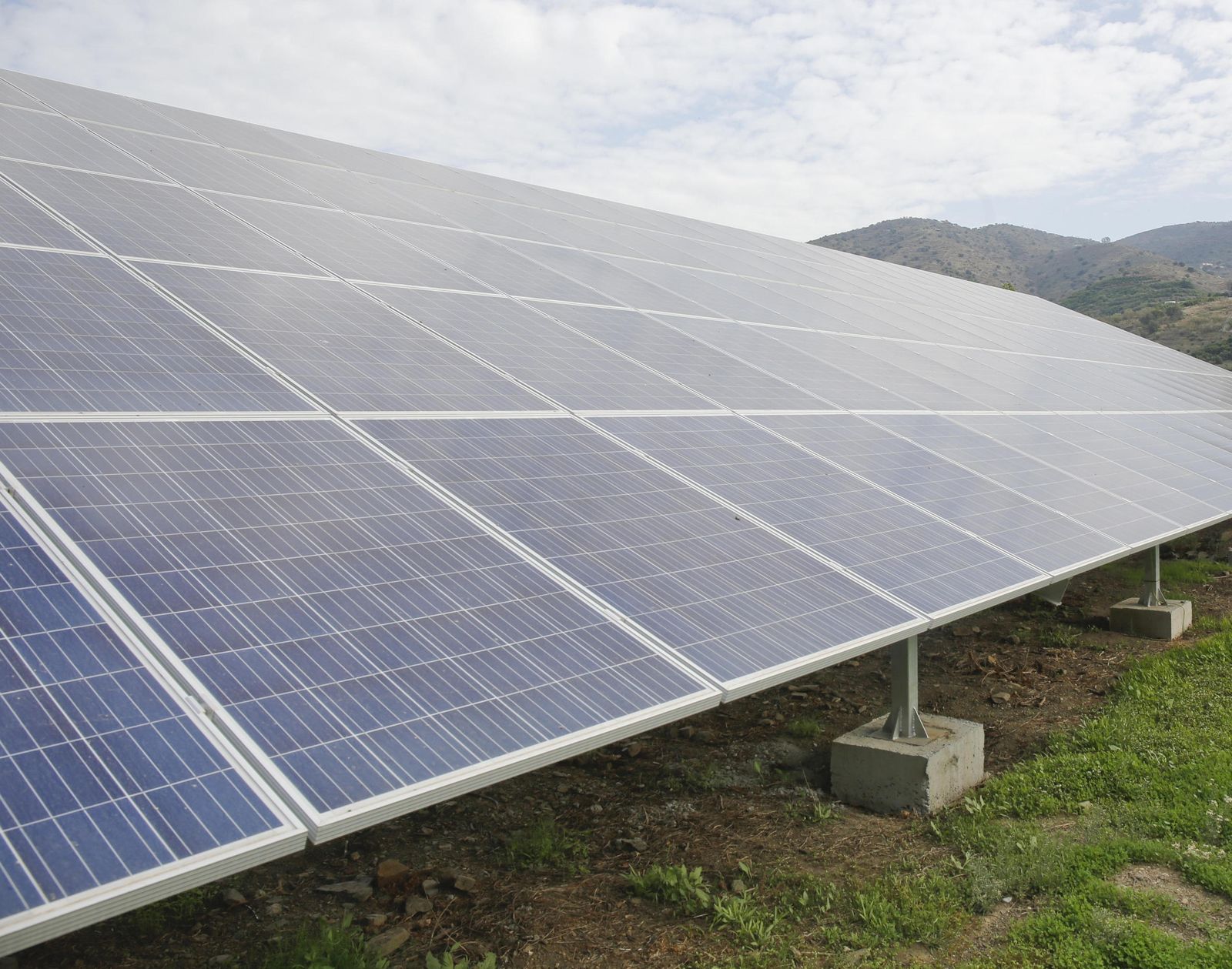 Una placa fotovoltaica.