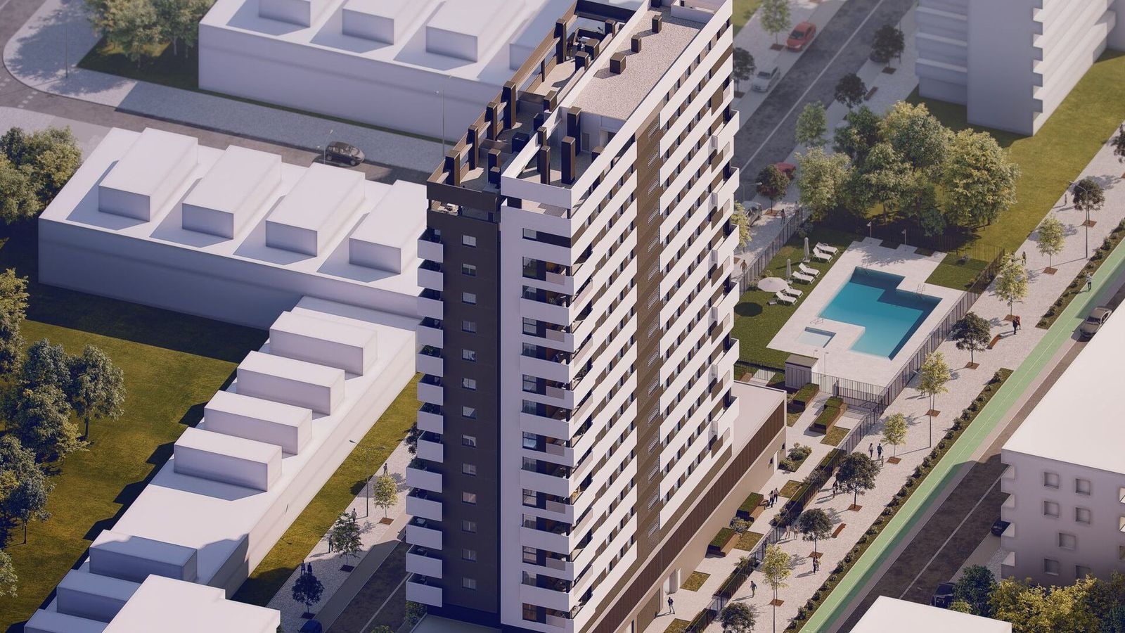 Exterior del edificio Torre Arenal, en Palmas Altas