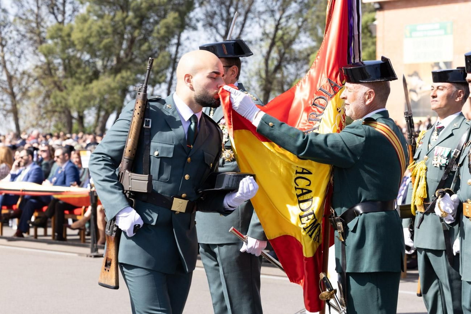 Acto de jura de bandera de la 130ª promoción de guardias civiles de la Academia de Baeza