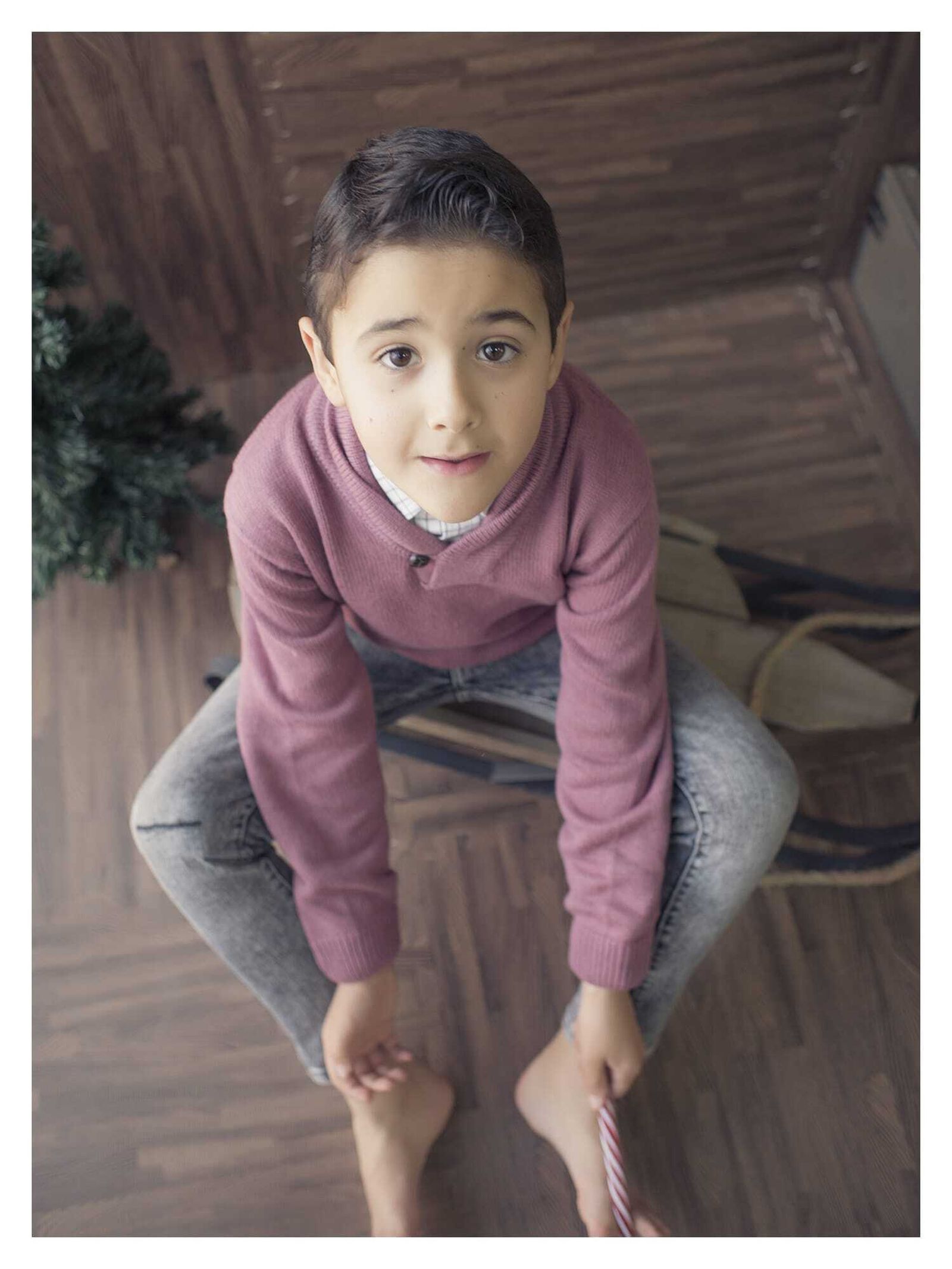 El pequeño Julio Revilla, de 8 años.