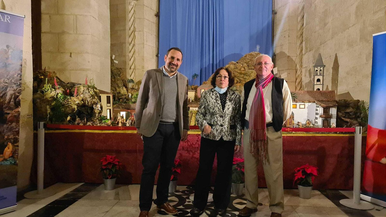 Inauguración del Belén Popular Canario.