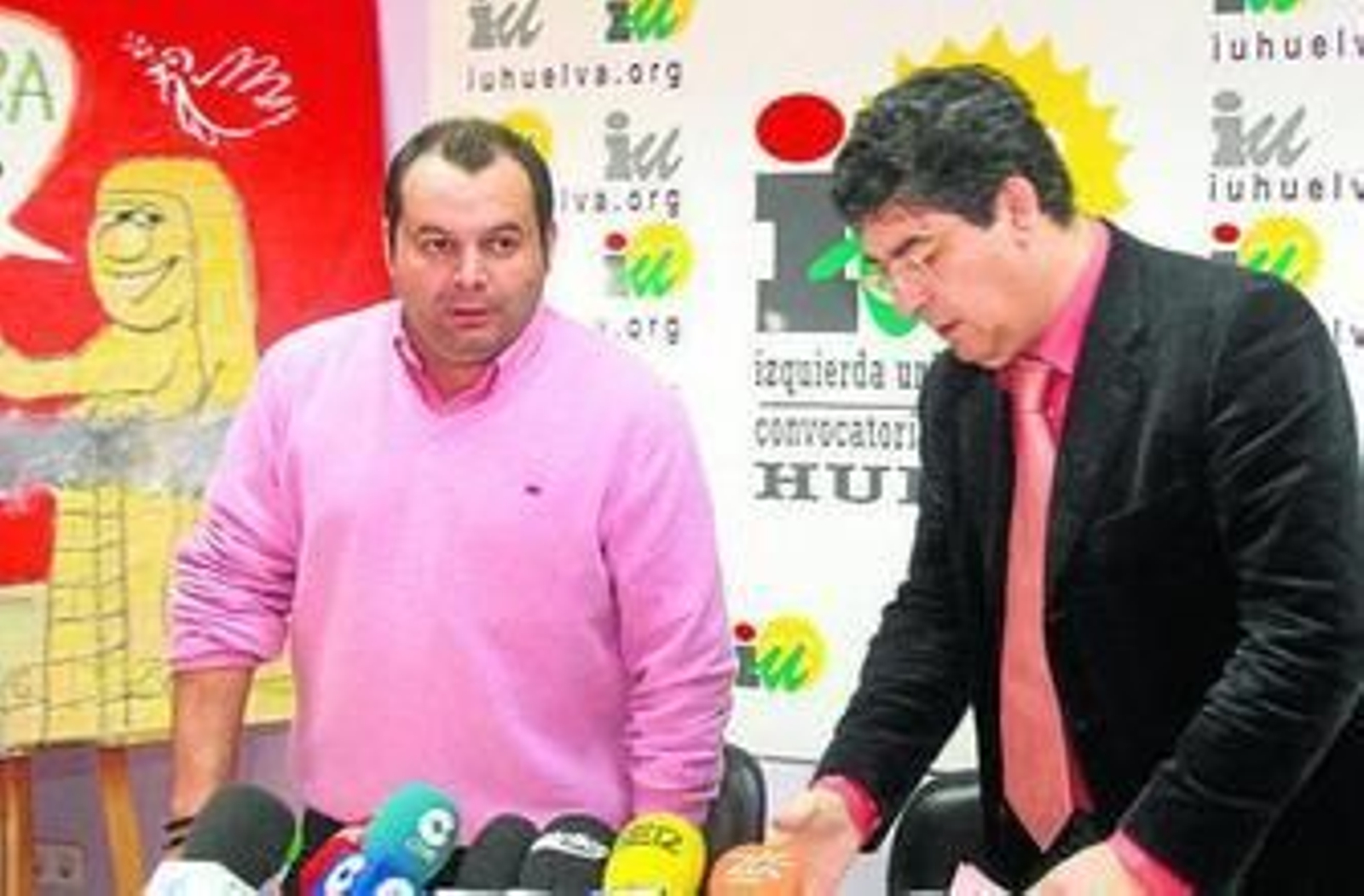 Rafael Sánchez Rufo, izquierda, junto a Diego Valderas.