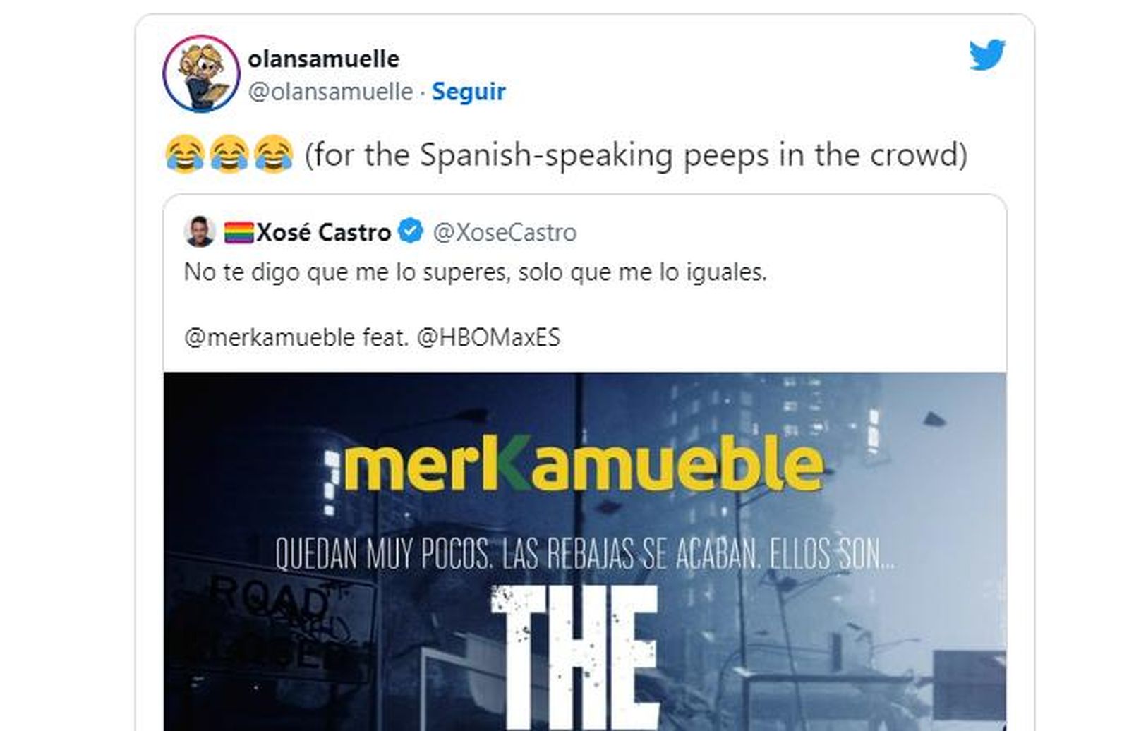 'The Last Sofás', el juego de palabras con el que Merkamueble ha anunciado el final de sus rebajas