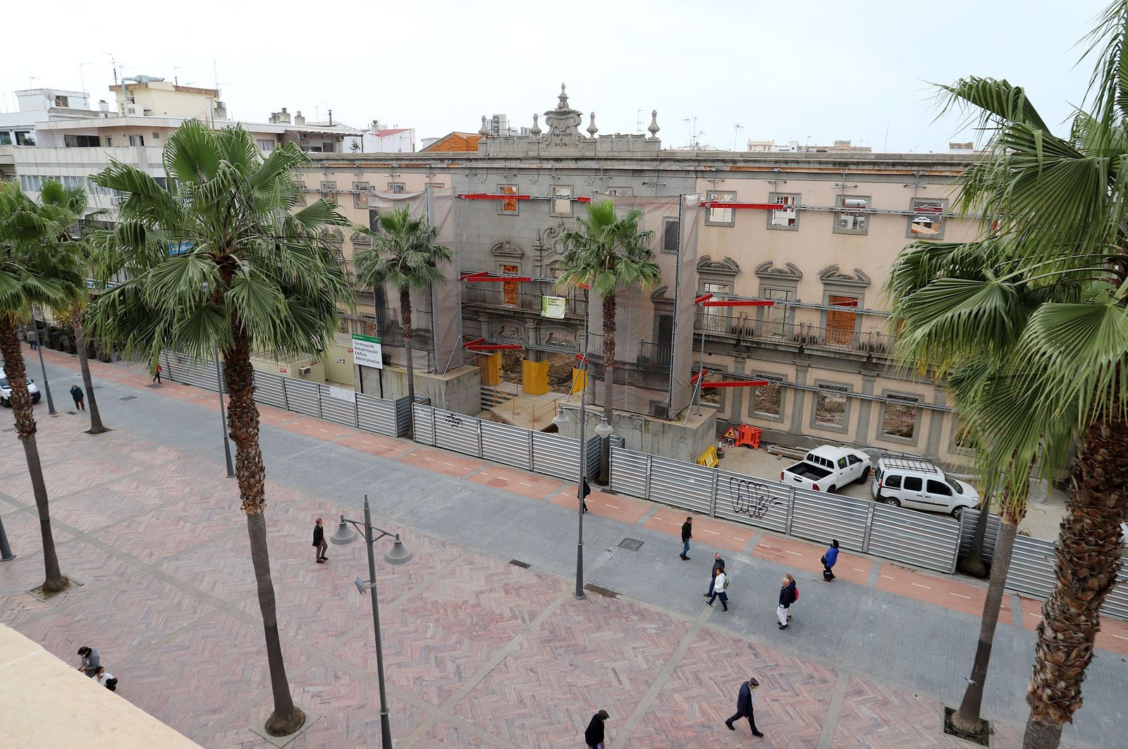 El emblemático edificio de Hacienda.