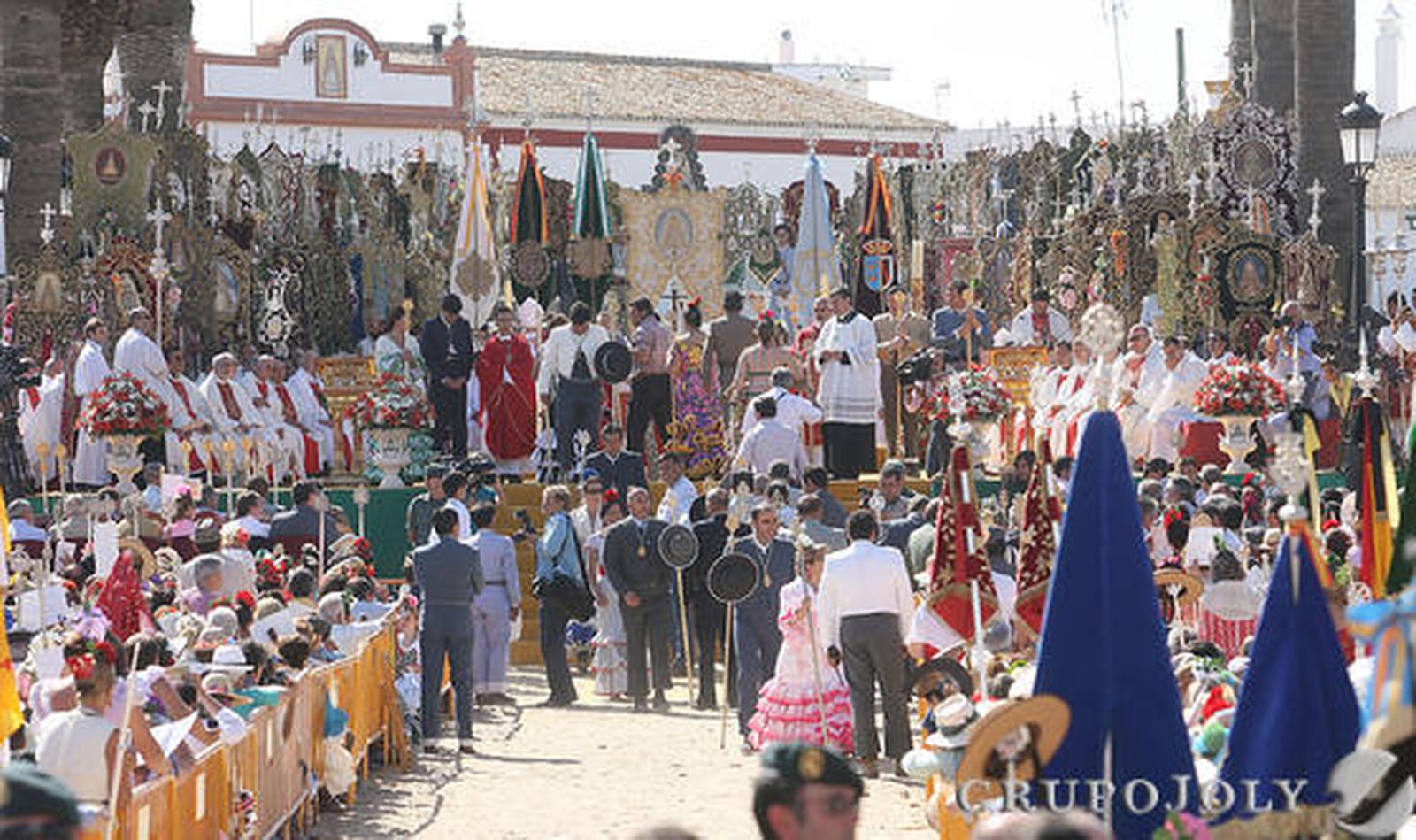 Las imágenes de la misa de romeros